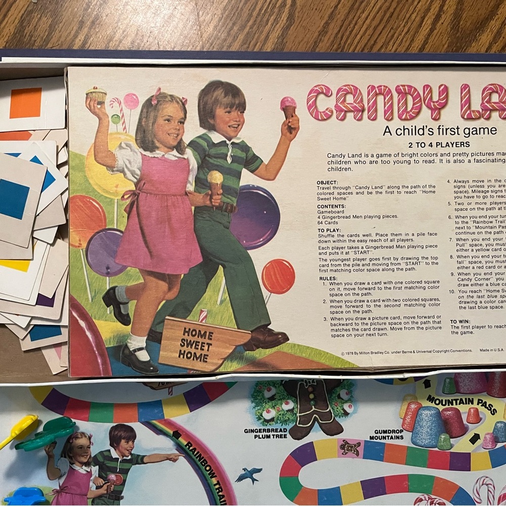 Vintage Milton Bradley MB Candyland Board Game 1978 Edition - Picture 10 of 12